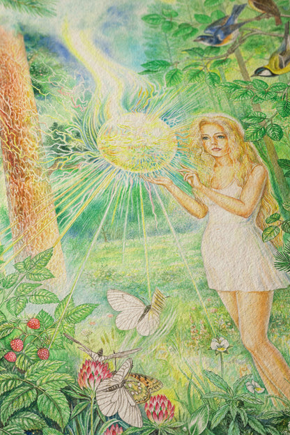 Anastasia Book 1 Cover Art (“Heavenly Sphere: Good”) – Museum-Grade German Etching Print