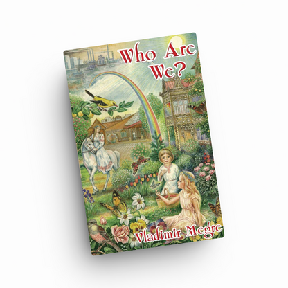 side view of Book 5 - "Who Are We?"(1st Edition) of the Ringing Cedars of Russia series by Vladimir Megre